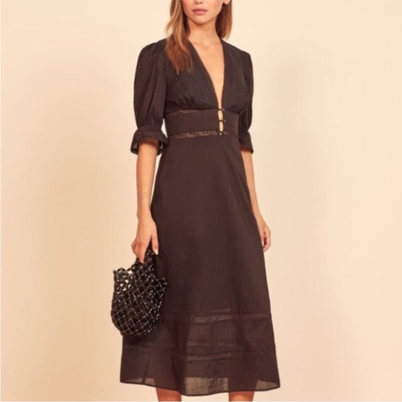 NWT Reformation Fran Cotton Midi Dress - Picture 4 of 7
